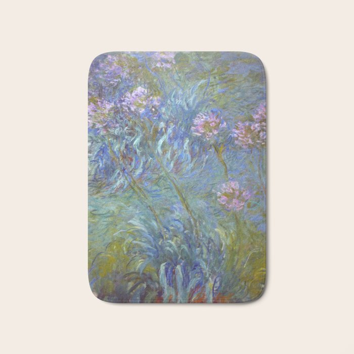 Agapanthus by Claude Monet Bath Mat Gallery Image 1