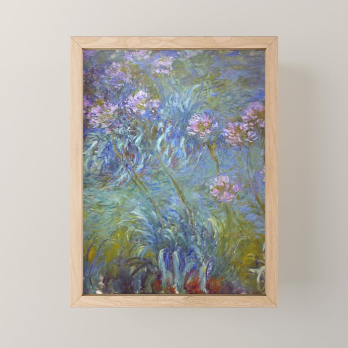 Agapanthus by Claude Monet Mini Art Print Gallery Image 1