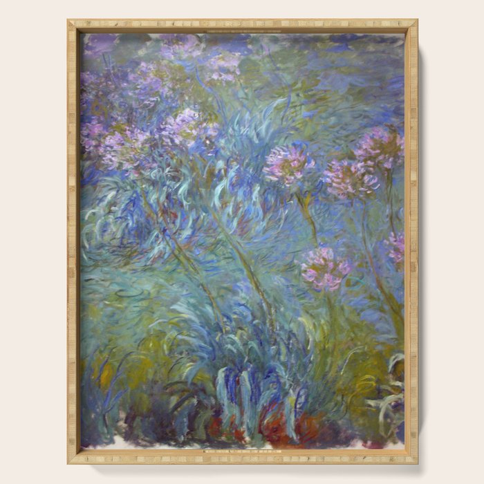 Agapanthus by Claude Monet Serving Tray Gallery Image 1