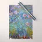 Agapanthus by Claude Monet Wrapping Paper Gallery Image 1