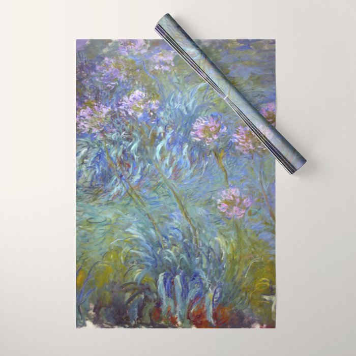 Agapanthus by Claude Monet Wrapping Paper Gallery Image 1