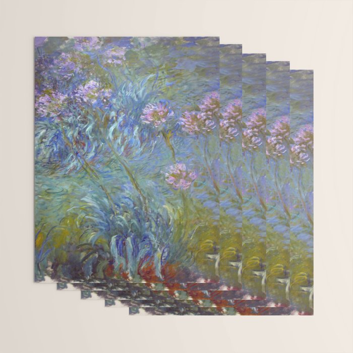 Agapanthus by Claude Monet Wrapping Paper Gallery Image 3