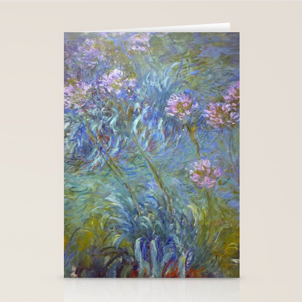 Agapanthus by Claude Monet Stationery Card Gallery Image 2