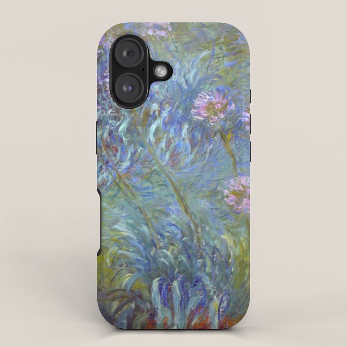 Agapanthus by Claude Monet iPhone Case Gallery Image 1