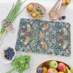 William Morris Strawberry Thief Blue 1883 Vintage Botanical Pattern Cutting Board Gallery Image 2