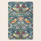 William Morris Strawberry Thief Blue 1883 Vintage Botanical Pattern Cutting Board Gallery Image 1