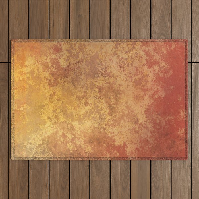 Rusted Copper and Gold Outdoor Rug Gallery Image 1