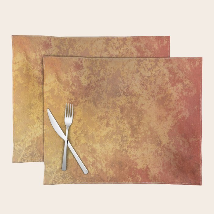 Rusted Copper and Gold Placemat Gallery Image 1