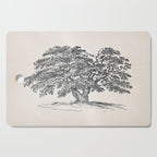 Wide Oak Tree Sketch Cutting Board Gallery Image 1