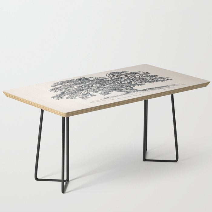 Wide Oak Tree Sketch Coffee Table Gallery Image 1