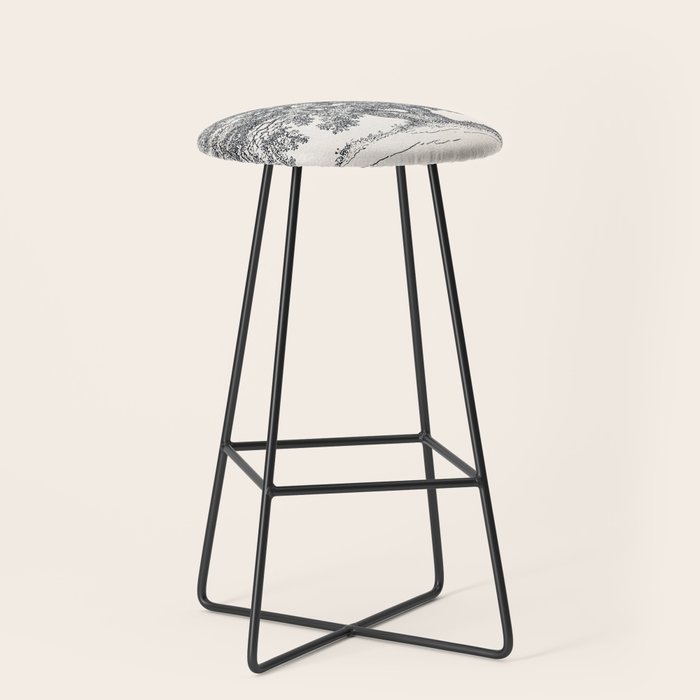 Wide Oak Tree Sketch Stool Gallery Image 1