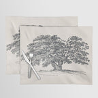 Wide Oak Tree Sketch Placemat Gallery Image 1