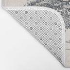 Wide Oak Tree Sketch Bath Mat Gallery Image 2