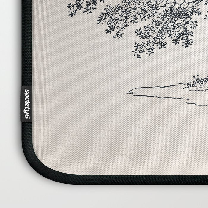 Wide Oak Tree Sketch Laptop Sleeve Gallery Image 3