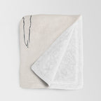 Wide Oak Tree Sketch Throw Blanket Gallery Image 3