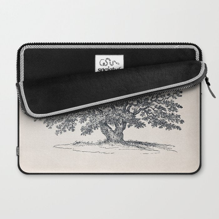 Wide Oak Tree Sketch Laptop Sleeve Gallery Image 2