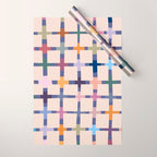 Colorful Patterned Grid II Wrapping Paper Gallery Image 1