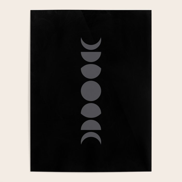 Minimal Moon Phases VII Poster Gallery Image 1