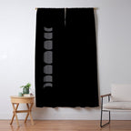 Minimal Moon Phases VII Window Curtain Gallery Image 5