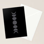 Minimal Moon Phases VII Stationery Card Gallery Image 2