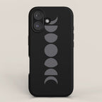 Minimal Moon Phases VII iPhone Case Gallery Image 1