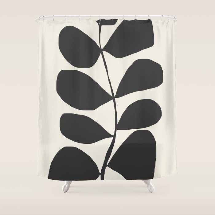 Abstract Minimal -Plant 3 Shower Curtain Gallery Image 1