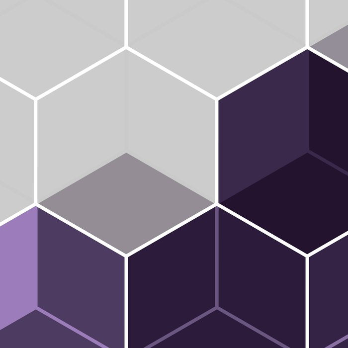 PURPLE GRAY GEOMETRIC COMPOSITION 6 Coffee Mug Gallery Image 2