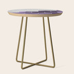 PURPLE GRAY GEOMETRIC COMPOSITION 6 Side Table Gallery Image 1