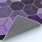 PURPLE GRAY GEOMETRIC COMPOSITION 6 Rug Gallery Image 4