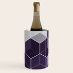 PURPLE GRAY GEOMETRIC COMPOSITION 6 Wine Chiller Gallery Image 3