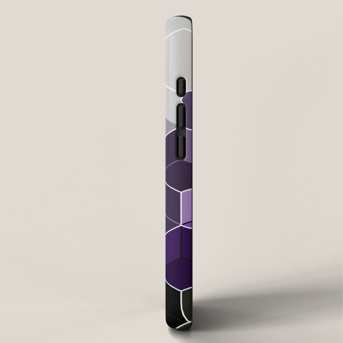 PURPLE GRAY GEOMETRIC COMPOSITION 6 iPhone Case Gallery Image 2