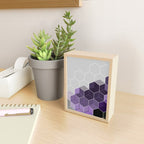PURPLE GRAY GEOMETRIC COMPOSITION 6 Mini Art Print Gallery Image 2
