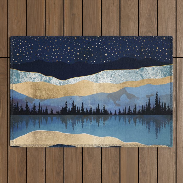 Midnight Lake Outdoor Rug Gallery Image 1