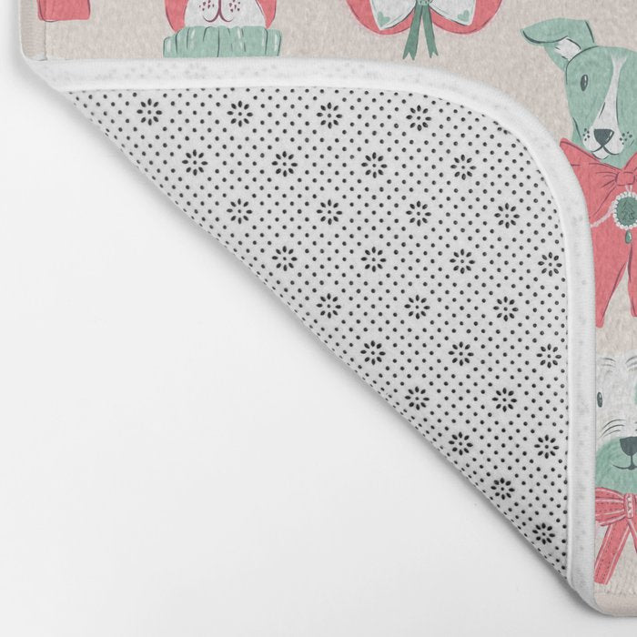 Christmas Dogs Portrait  Bath Mat Gallery Image 2