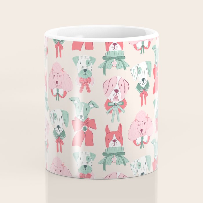 Christmas Dogs Portrait  Coffee Mug Gallery Image 4