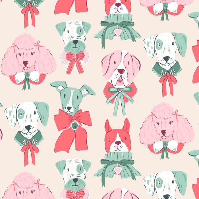 Christmas Dogs Portrait  Coffee Mug Gallery Image 2