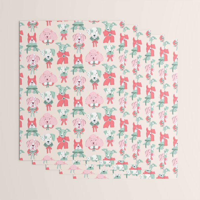 Christmas Dogs Portrait  Wrapping Paper Gallery Image 3