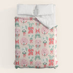 Christmas Dogs Portrait  Duvet Cover Gallery Image 6