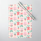 Christmas Dogs Portrait  Wrapping Paper Gallery Image 1
