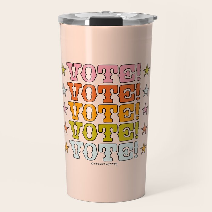Vote Vote Vote Travel Mug Gallery Image 1