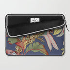 Classic Antique Floral Bird Pattern Laptop Sleeve Gallery Image 2