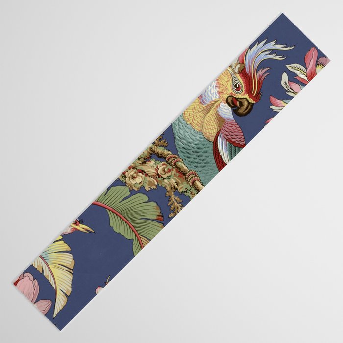 Classic Antique Floral Bird Pattern Table Runner Gallery Image 3