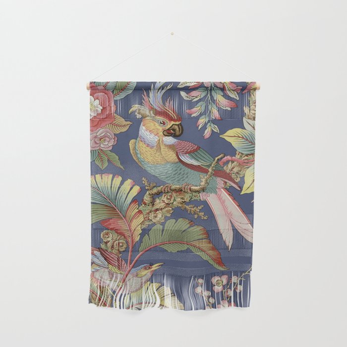 Classic Antique Floral Bird Pattern Wall Hanging Gallery Image 1