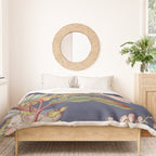 Classic Antique Floral Bird Pattern Duvet Cover Gallery Image 3