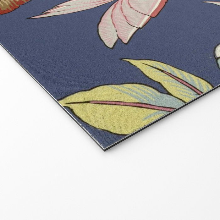 Classic Antique Floral Bird Pattern Welcome Mat Gallery Image 2