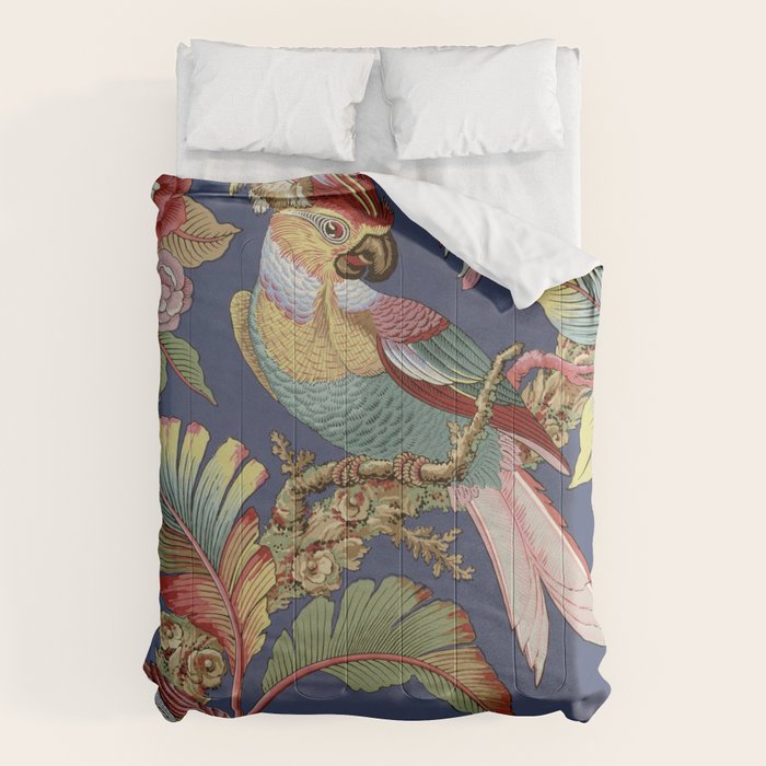 Classic Antique Floral Bird Pattern Comforter Gallery Image 6
