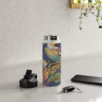 Classic Antique Floral Bird Pattern Water Bottle Gallery Image 4