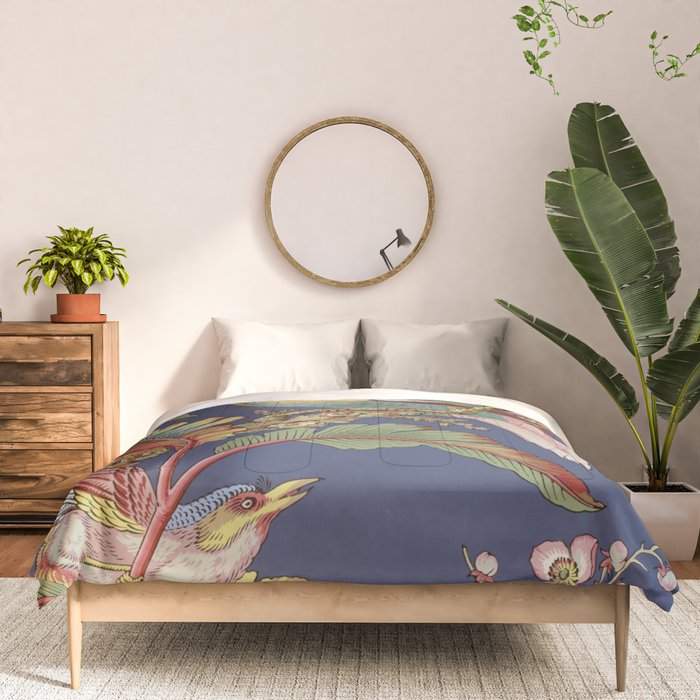 Classic Antique Floral Bird Pattern Comforter Gallery Image 3