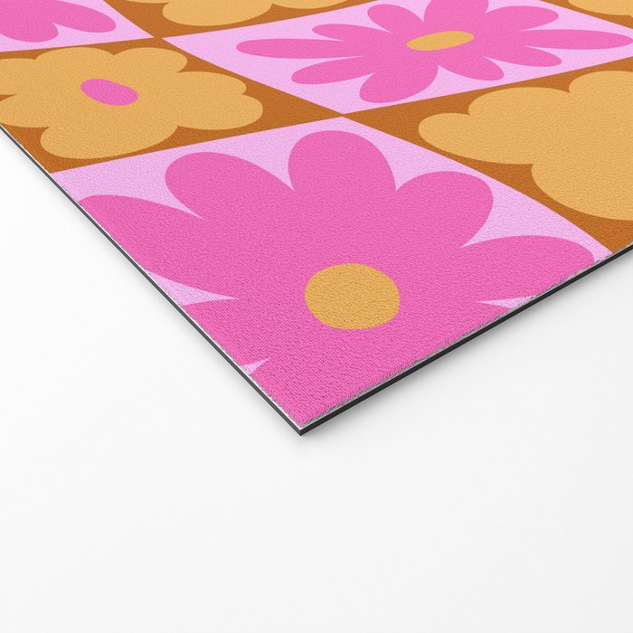 Floral nine Welcome Mat Gallery Image 2