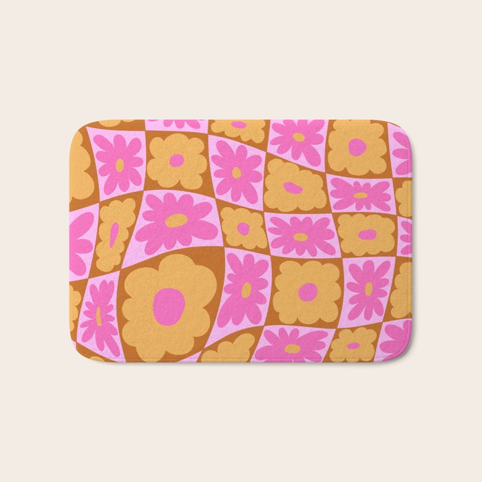 Floral nine Bath Mat Gallery Image 1
